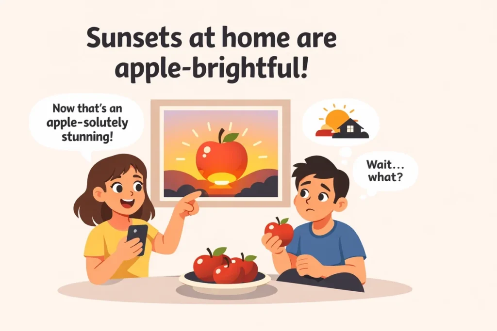 Everyday Life Apple Puns