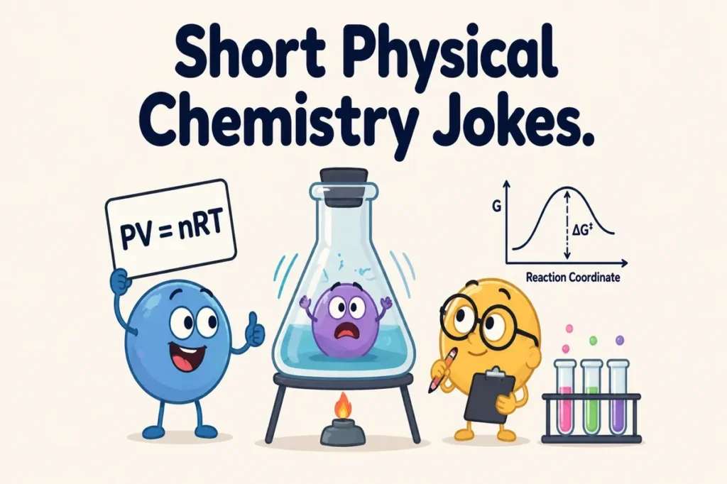 Short Physical Chemistry Jokes. physical chemistry