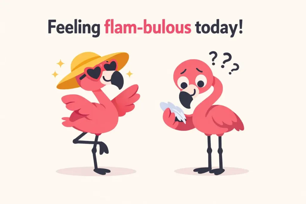 Pink and Proud Flamingo Puns