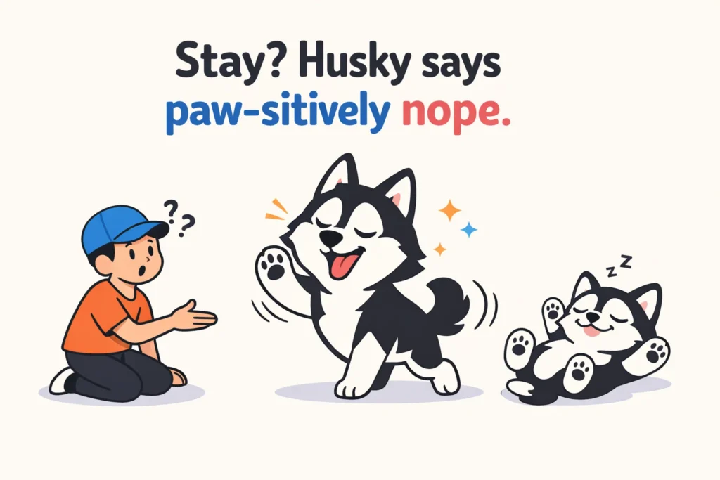 Husky Training Puns