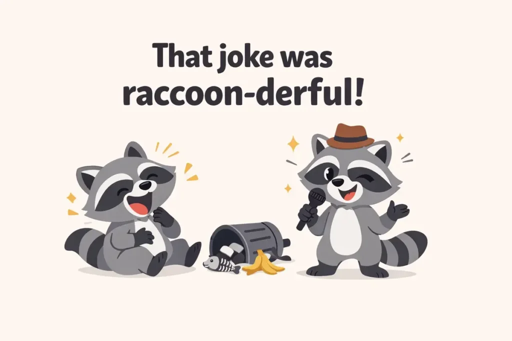 Short Raccoon Puns