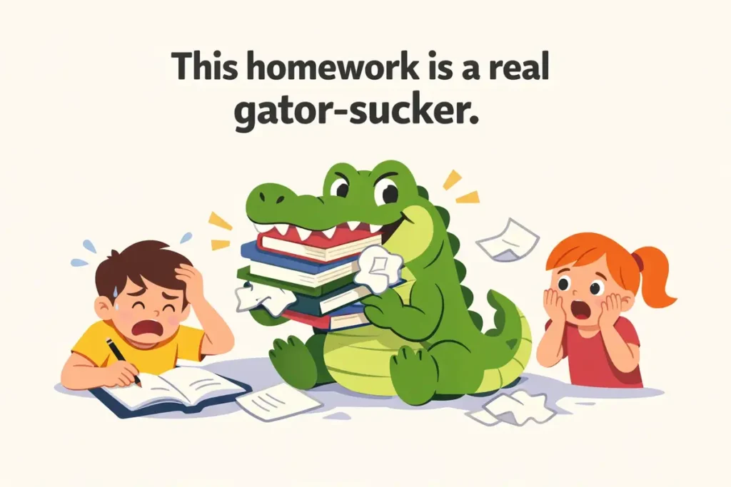 School and Study Alligator Puns