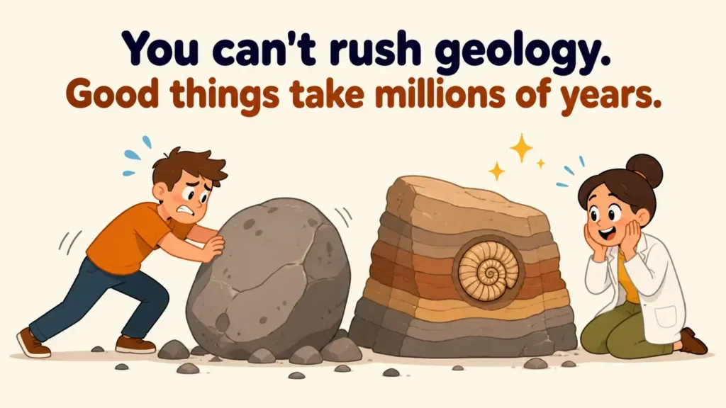 No rush geology. Rock puns and jokes.