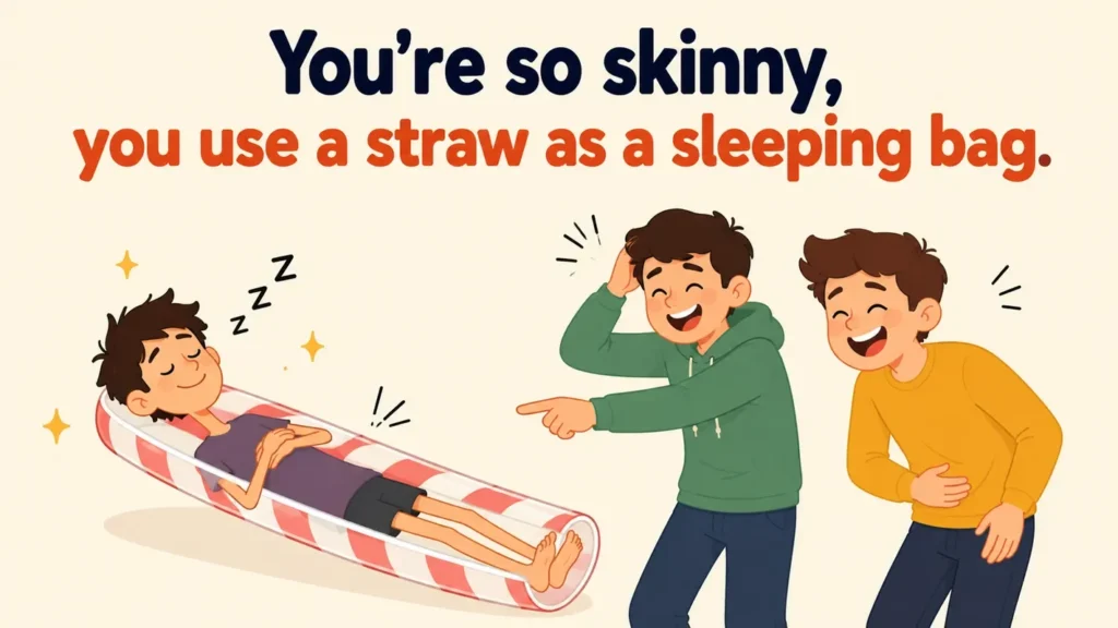 youre-so-skinny-you-use-a-straw-as-a-sleeping-bagroasts-for-skinny-people
