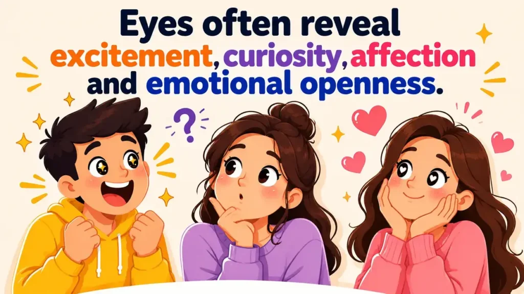 Eyes often reveal excitement curiosity affection and emotional openness.pick up lines about eyes