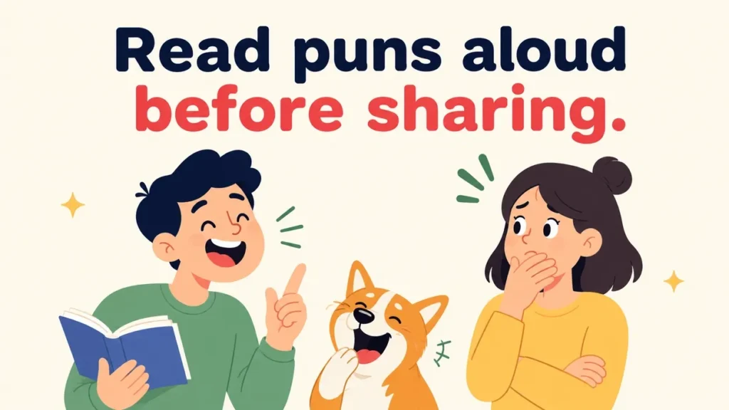 Read puns aloud before sharing.Ocean-Puns
