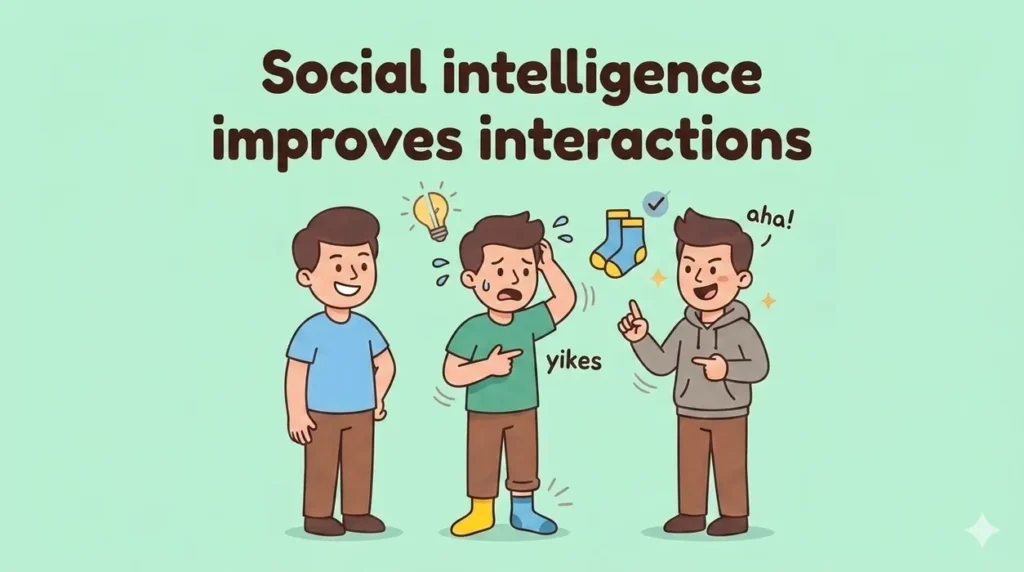 Social intelligence improves interactions.insults for skinny people