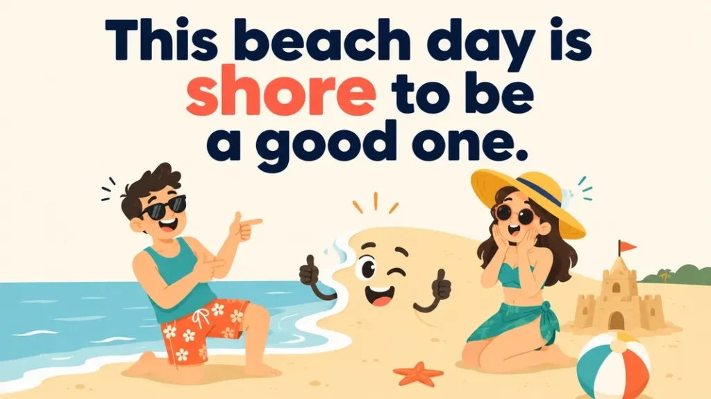 This beach day is shore to be a good one.