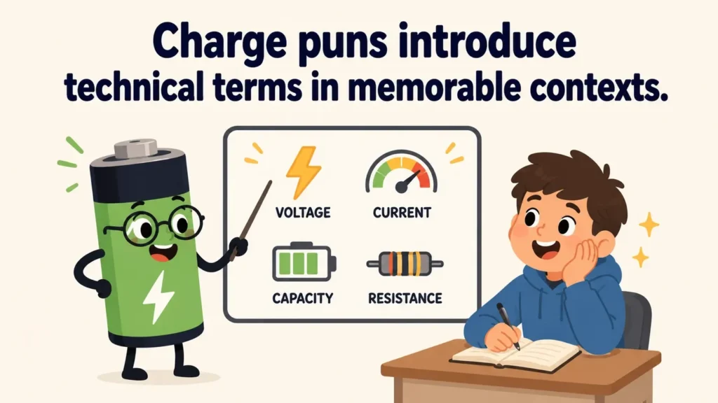 charge-puns-introduce-technical-terms-in-memorable-contexts