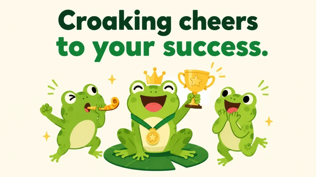 croaking-cheers-to-your-success
