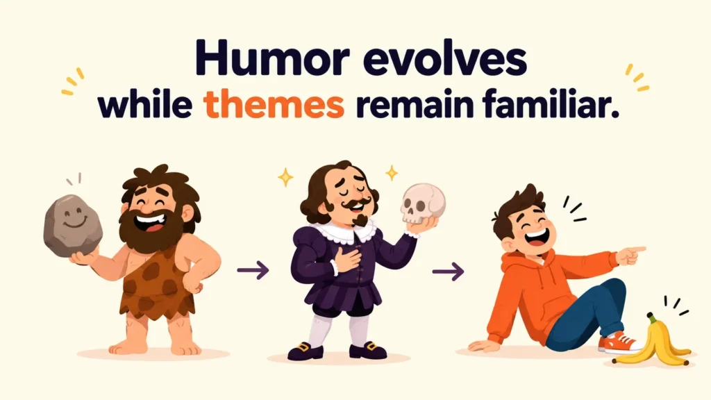 humor-evolves-while-themes-remain-familiar