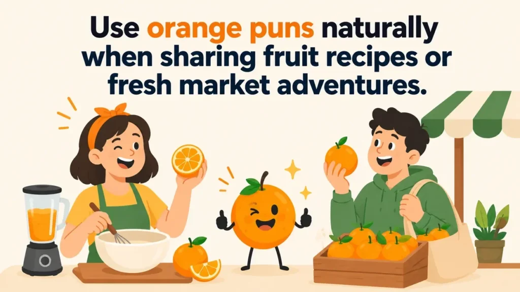 use-orange-puns-naturally-when-sharing-fruit-recipes-or-fresh-market-adventures