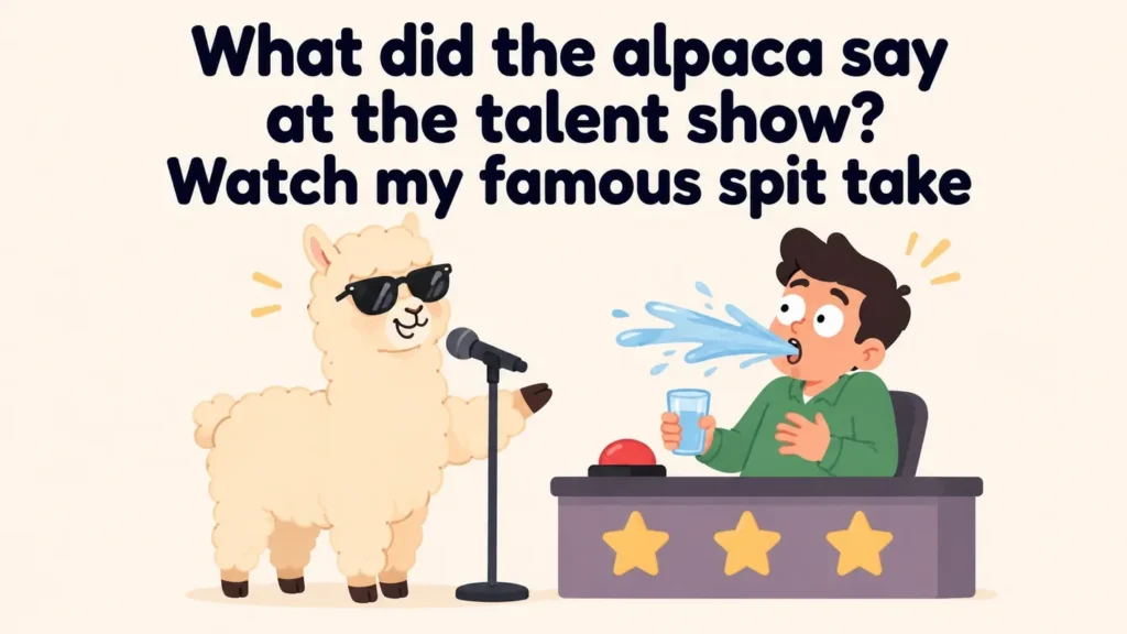 what-did-the-alpaca-say-at-the-talent-show-watch-my-famous-spit-take