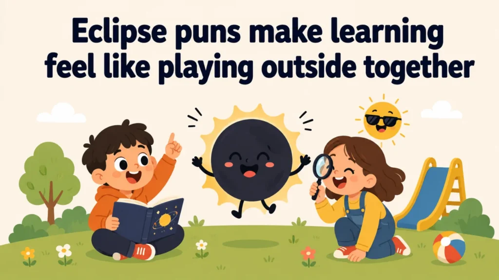 Eclipse puns make learning feel like playing outside together