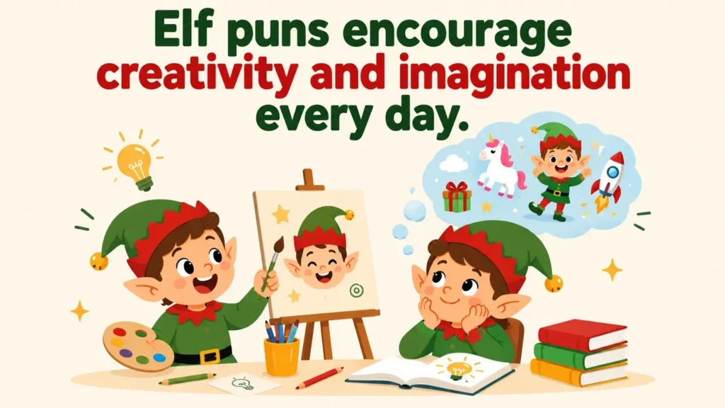 Elf puns encourage creativity and imagination every day.