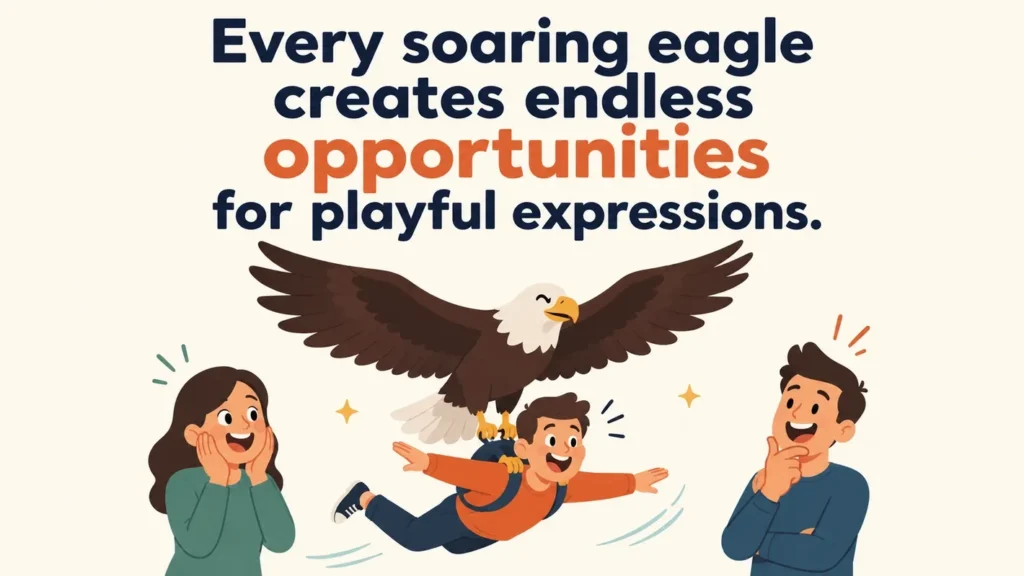 Every soaring eagle creates endless opportunities for playful expressions.