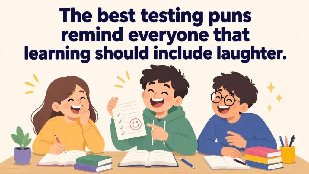 The best testing puns remind everyone that learning should include laughter.