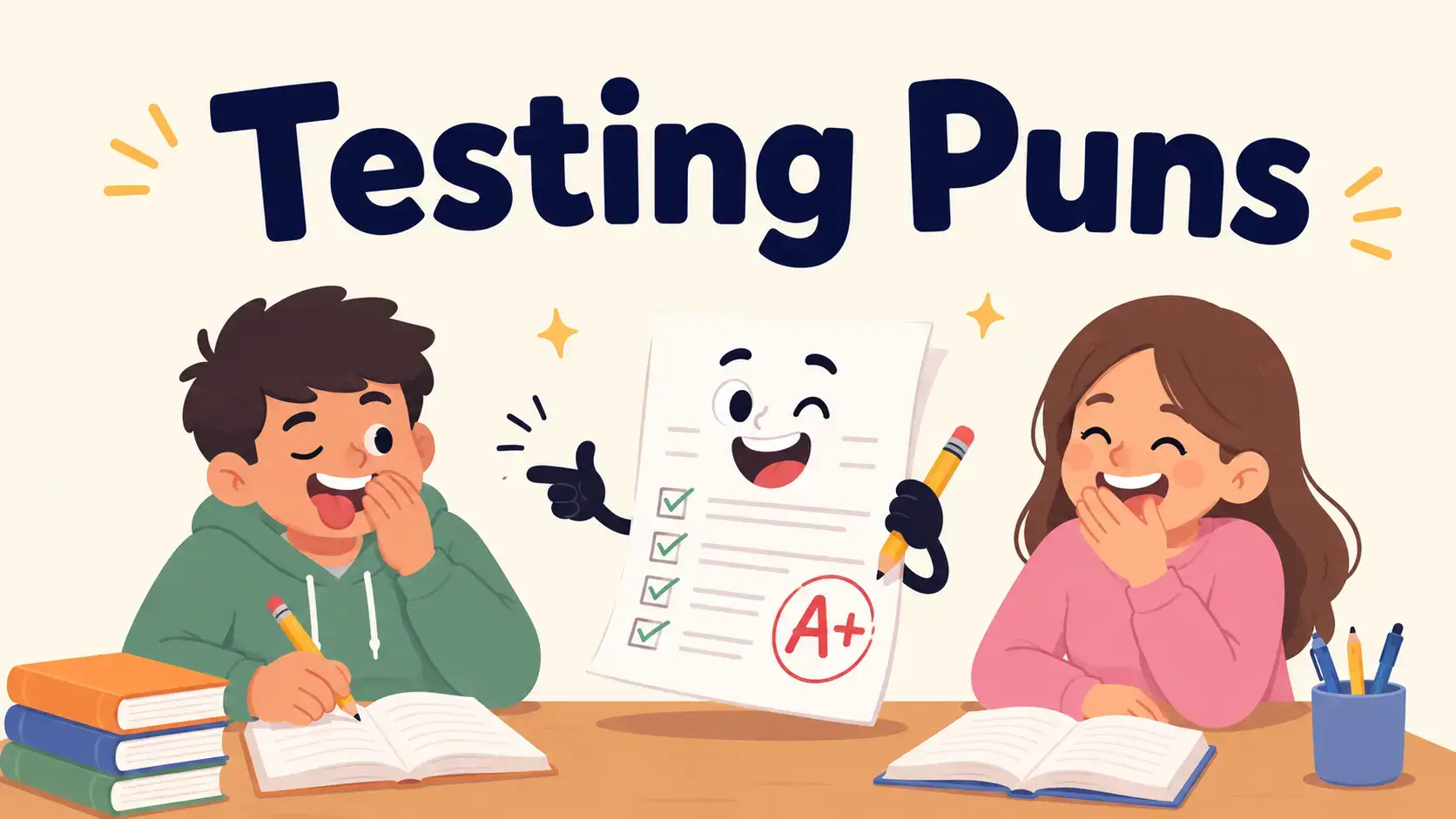 testing puns