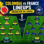 Colombia vs France Lineups: Predicted XIs (2026)