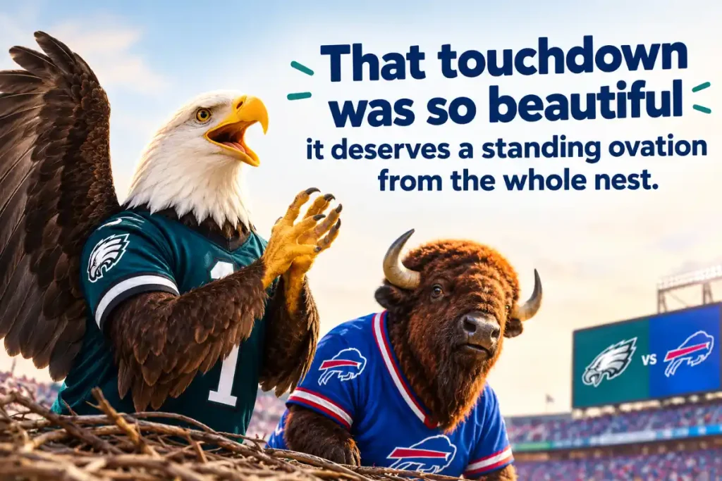 That touchdown was so beautiful it deserves a standing ovation from the whole nest.